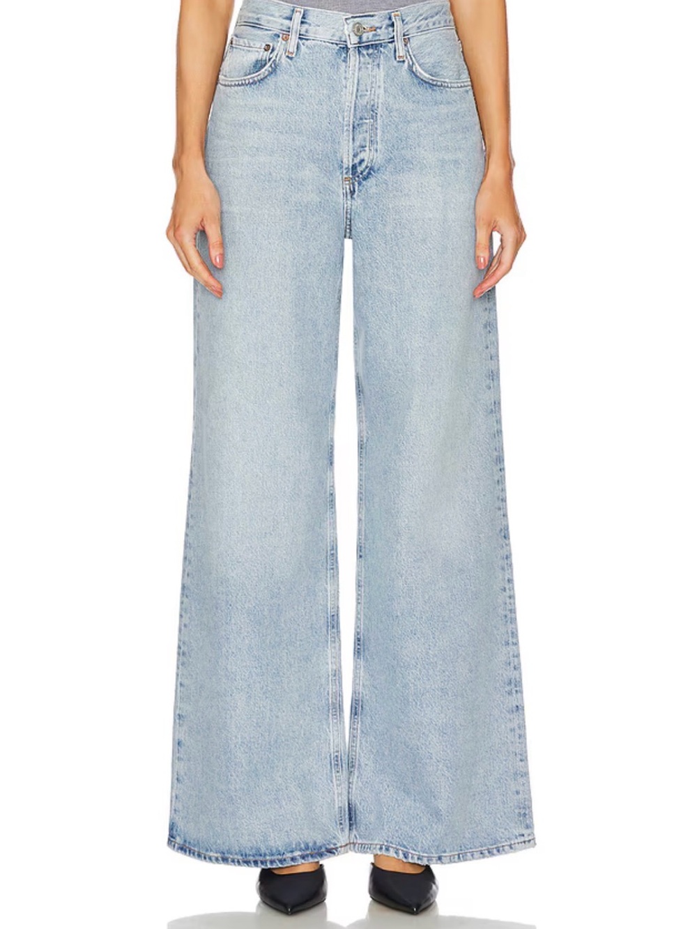 Agolde Dame High Rise Wide Leg Jeans